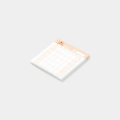 Minimalistischer Monatskalender Post-it Klebezettel (angewinkelt)