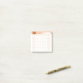 Minimalistischer Monatskalender Post-it Klebezettel (Auf Schreibtisch)