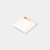 Minimalistischer Monatskalender Post-it Klebezettel (angewinkelt)