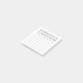 Minimalistischer Monatsplaner Mini-Kalender Post-it Klebezettel (angewinkelt)