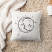 Minimalistischer Mond Kissen (Decke)
