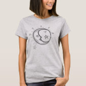Minimalistischer Mond-Tee/ T-Shirt (Vorderseite)