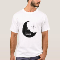 Minimalistischer Mondphasen T-Shirt | Kosmischer N