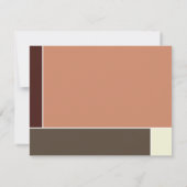 Minimalistischer Mondrian Modern Color Blocks Absc Dankeskarte (Rückseite)