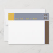 Minimalistischer Mondrian Modern Color Blocks Absc Dankeskarte (Vorderseite)