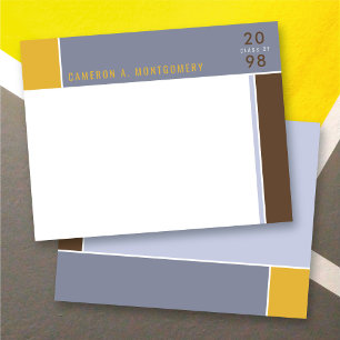 Minimalistischer Mondrian Modern Color Blocks Absc Dankeskarte