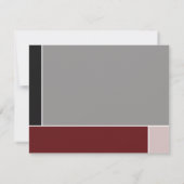 Minimalistischer Mondrian Modern Color Blocks Absc Dankeskarte (Rückseite)