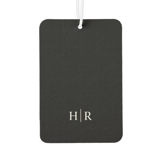 Minimalistischer Mongram Air Freshener Autolufterfrischer (Rückseite)