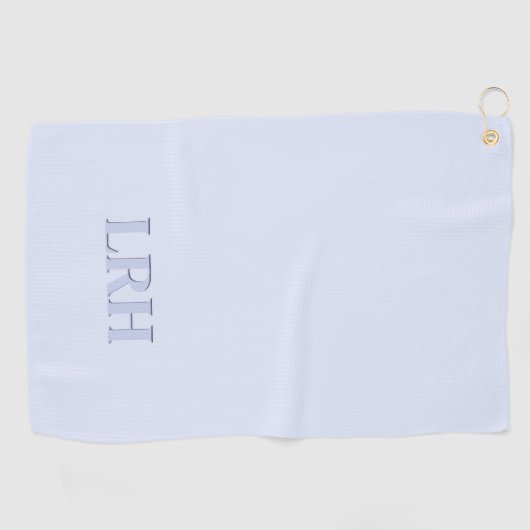 Minimalistischer Monogram Shadow Schriftart Boho B Golfhandtuch (Horizontal)