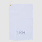 Minimalistischer Monogram Shadow Schriftart Boho B Golfhandtuch (Vorderseite)