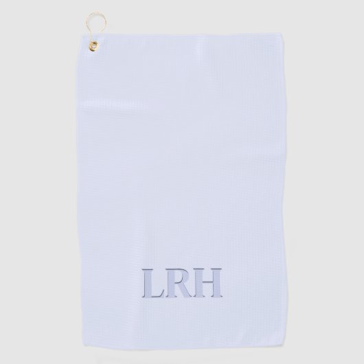 Minimalistischer Monogram Shadow Schriftart Boho B Golfhandtuch (Vorderseite)