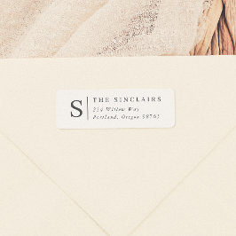 Minimalistischer Monogramm Elegante Familienname