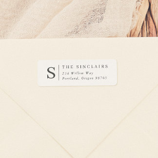 Minimalistischer Monogramm Elegante Familienname