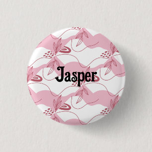 Minimalistischer Muster-Personalisierter Knopf Button