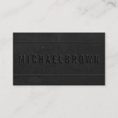 Minimalistischer, mutiger Schwarzfahrer Visitenkarte (Vorderseite)