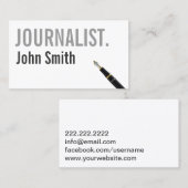 Minimalistischer, mutiger Typograf Visitenkarte (Vorne/Hinten)