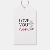 Minimalistischer Muttertag Geschenkanhänger (Rückseite)