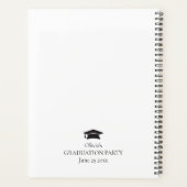 Minimalistischer Name 2024 Graduationspartenplaner Planer (Rückseite)