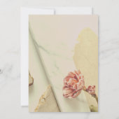 Minimalistischer Name Anpassung der Baby-Dusche au Einladung (Rückseite)