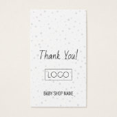 Minimalistischer Name der Babymarke (Vorderseite)