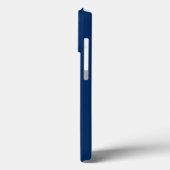 Minimalistischer Name der Monografie blau Case-Mate iPhone Hülle (Rückseite / Links)