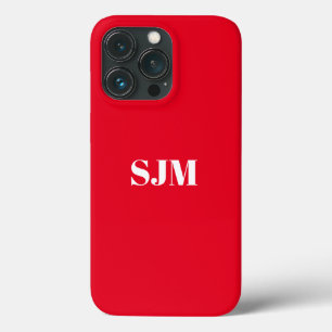 Minimalistischer Name der Monografie rot Case-Mate iPhone Hülle