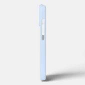 Minimalistischer Name der Monogrammnummer blau Case-Mate iPhone Hülle (Rückseite / Links)