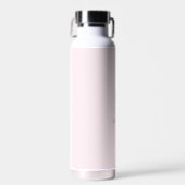 Minimalistischer Name der rosa Monogramm Trinkflasche (Vorne)