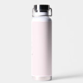 Minimalistischer Name der rosa Monogramm Trinkflasche (Rückseite)