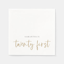 Minimalistischer Name des Drehbuchs 20. Serviette