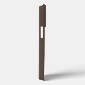 Minimalistischer Name des Monogramms braun weiß Case-Mate iPhone Hülle (Rückseite / Rechts)