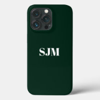 Minimalistischer Name des Monogramms dunkelgrün