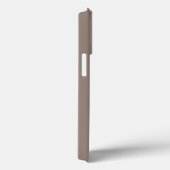 Minimalistischer Name des Monogramms Greige Beige Case-Mate iPhone Hülle (Rückseite / Rechts)