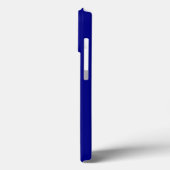 Minimalistischer Name des Monogramms Kobalt blau w Case-Mate iPhone Hülle (Rückseite / Links)