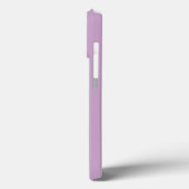 Minimalistischer Name des Monogramms lila weiß Case-Mate iPhone Hülle (Rückseite / Links)