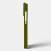 Minimalistischer Name des Olivmoogramms Olivgrün Case-Mate iPhone Hülle (Rückseite / Links)