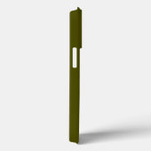 Minimalistischer Name des Olivmoogramms Olivgrün Case-Mate iPhone Hülle (Rückseite / Rechts)