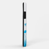 Minimalistischer Name für blaue und weiße Flecken Case-Mate iPhone Hülle (Hinten/Rechts)