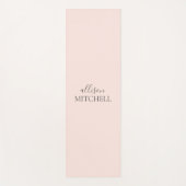Minimalistischer Name für moderne Handschrift Yogamatte (Vorderseite)