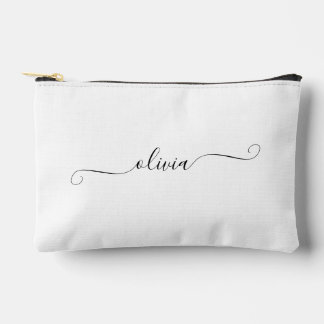Minimalistischer Name für moderne Skriptzustellung Zubehörtasche