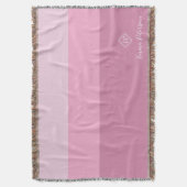 Minimalistischer Name für Monogramm Decke (Vorderseite Vertikal)