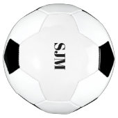 Minimalistischer Name für schwarze Monogramm Fußball (Gedreht)