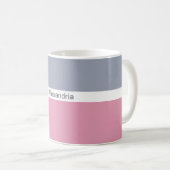Minimalistischer Name Modern Kaffeetasse (VorderseiteRechts)