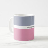 Minimalistischer Name Modern Kaffeetasse (Vorderseite Links)
