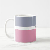 Minimalistischer Name Modern Kaffeetasse (Links)