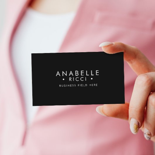 Minimalistischer Name | serieller Schriftart Sans Visitenkarte