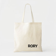 Minimalistischer Name Tote Bag