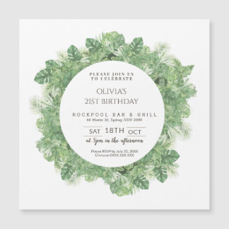 Minimalistischer Naturrahmen Magneteinladung