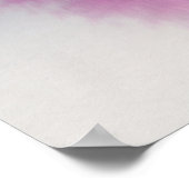 Minimalistischer Nebelbrücke Poster (Ecke)