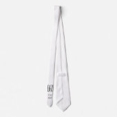 Minimalistischer neuer Dad Einfache schwarze Typog Krawatte (Rückseite)